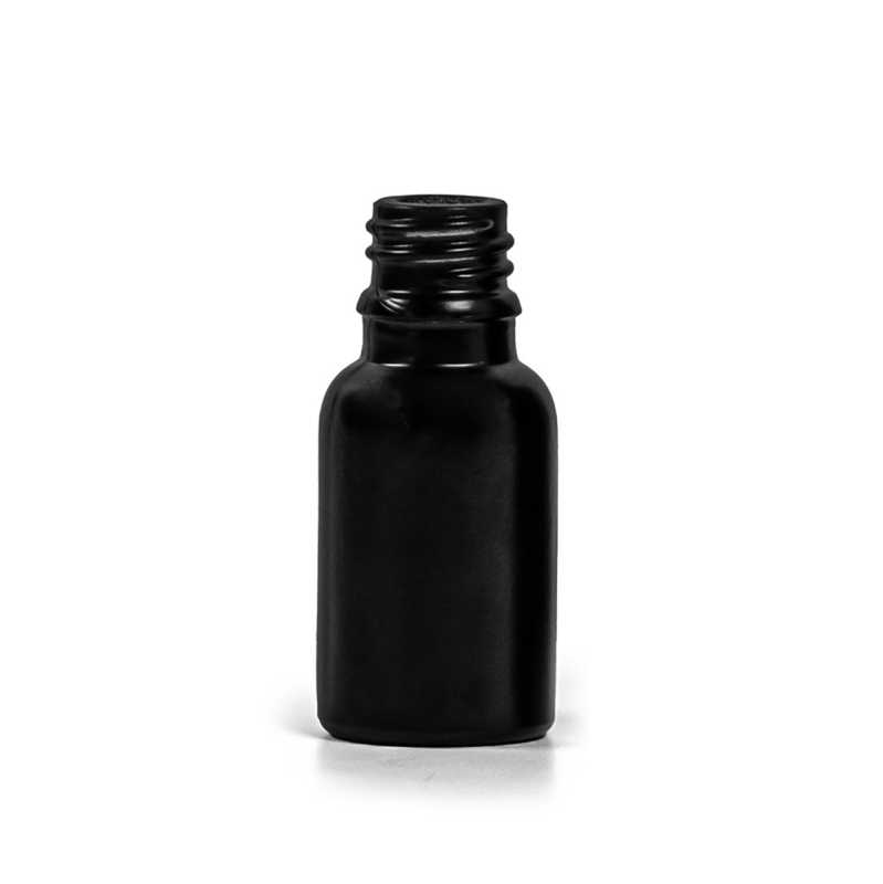 Flacon en verre noir mat, 15 ml