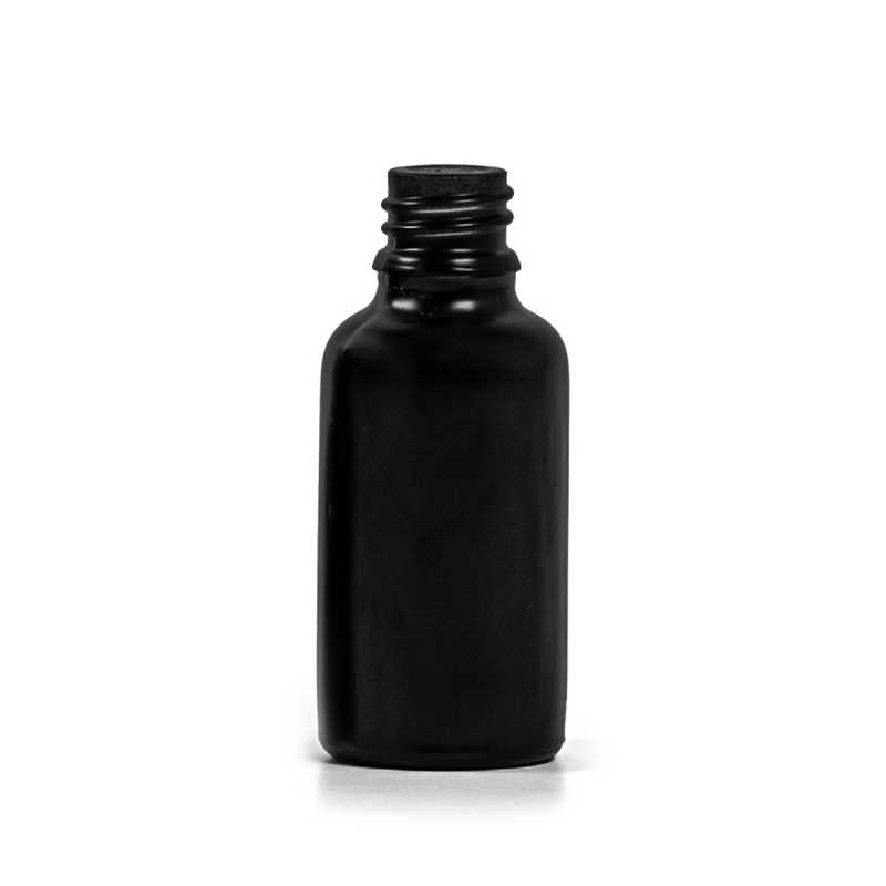 Flacon en verre noir mat, 30 ml