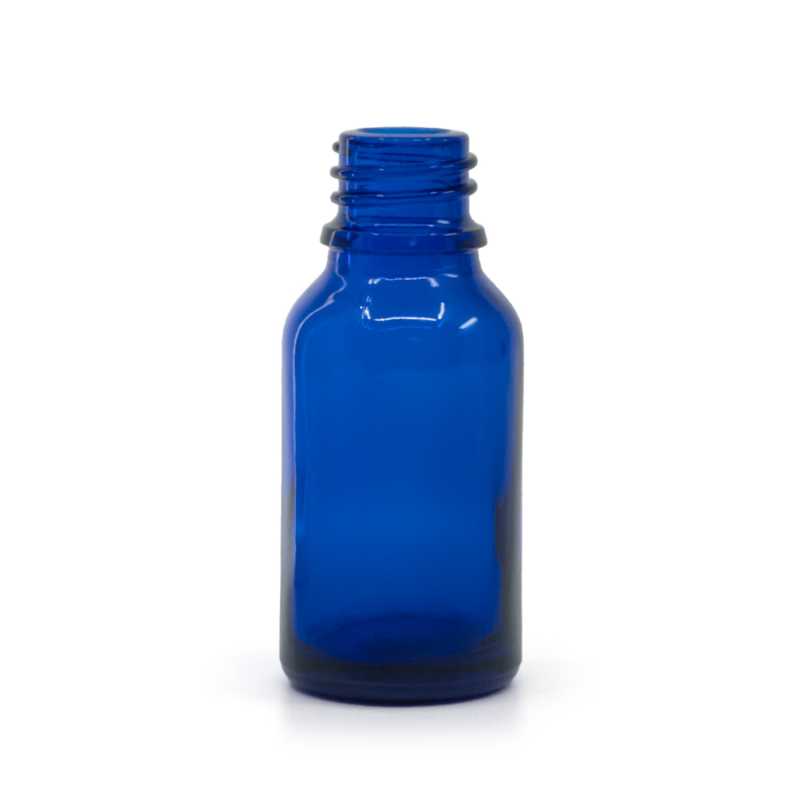 Flacon en verre bleu, 15 ml