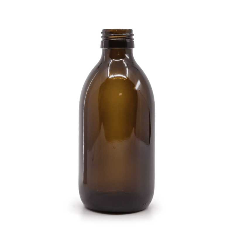 Flacon en verre brun, PP28S, 250 ml