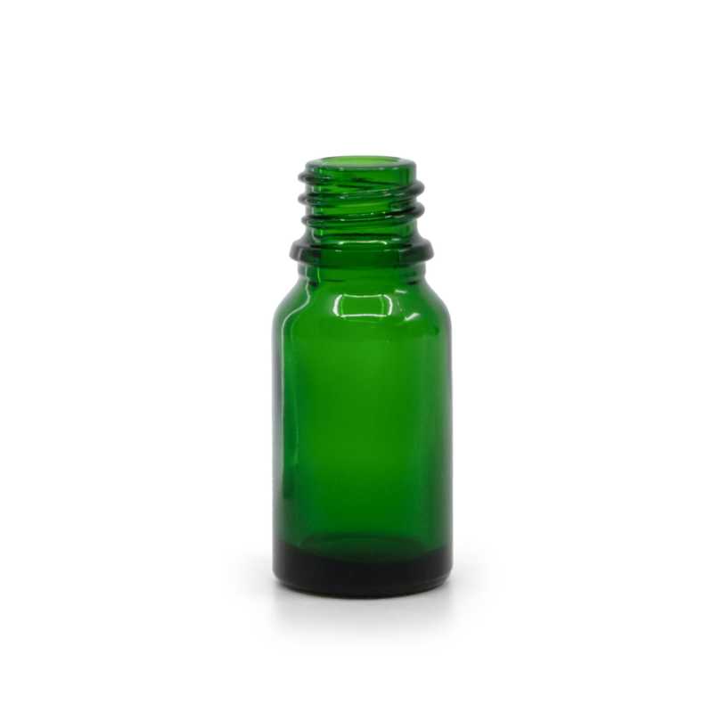 Flacon en verre vert, 10 ml