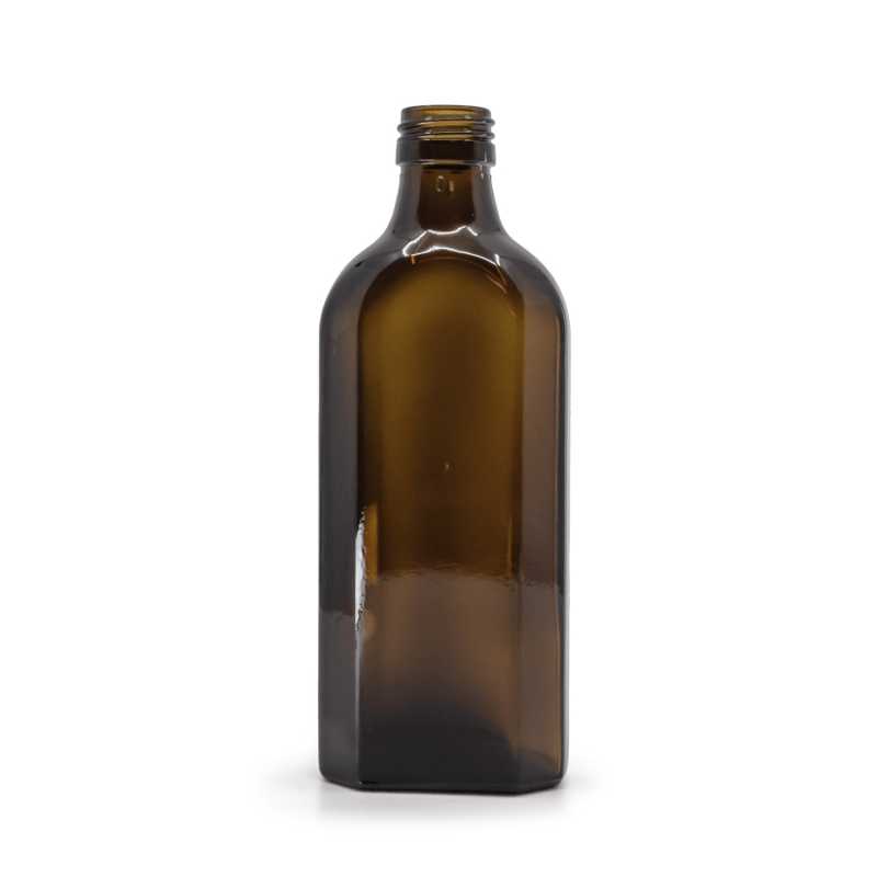 Flacon en verre pour médicaments, rectangulaire, PP28S, 250 ml