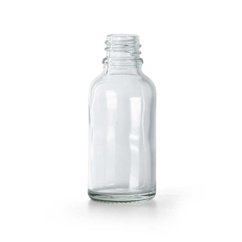 Flacon en verre, transparent, 30 ml