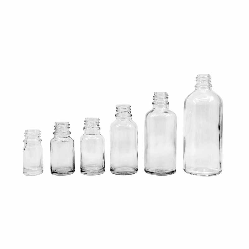 Bouteille en verre transparent, 50 ml, 88 pièces