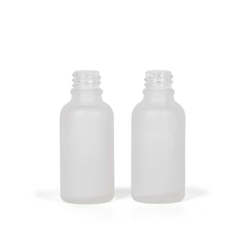 Flacon en verre givré transparent, 18 mm, 30 ml, lot de 264 pièces