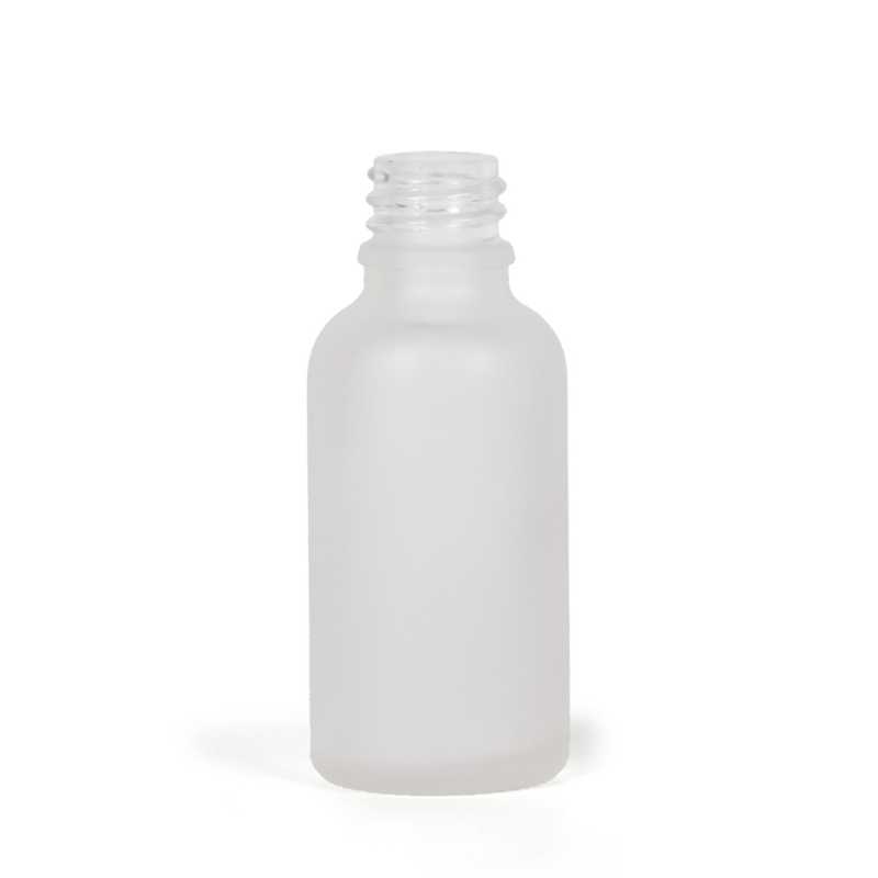 Flacon en verre givré transparent, 30 ml