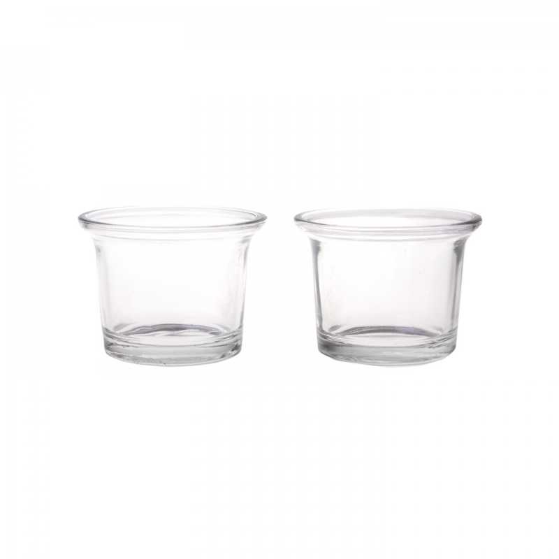 Coupe à réchaud en verre, 4,5 x 6 cm