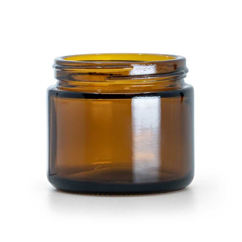 Bocal en verre ambré, 53 mm, 50 ml