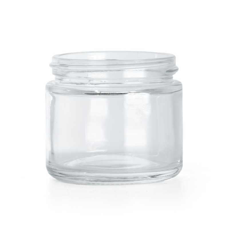Pot en verre transparent, 53 mm, 50 ml