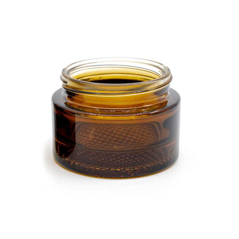 Pot à cosmétiques en verre ambré, 25 ml