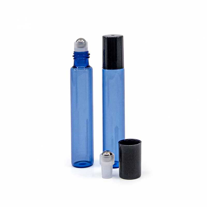 Roll-On en verre, bleu, 10 ml