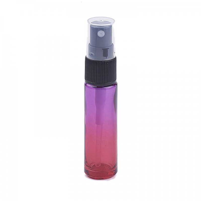 Vaporisateur de parfum en verre, rose-violet, 10 ml