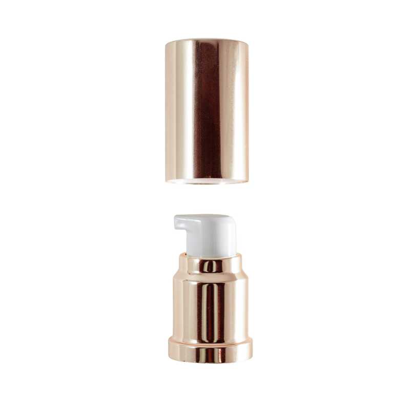 Pompe dorée pour flacon airless, 15 ml