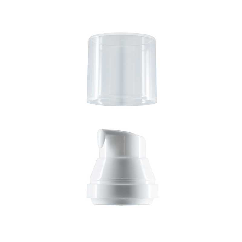 Bouchon plastique blanc pour flacon airless 30/50 ml