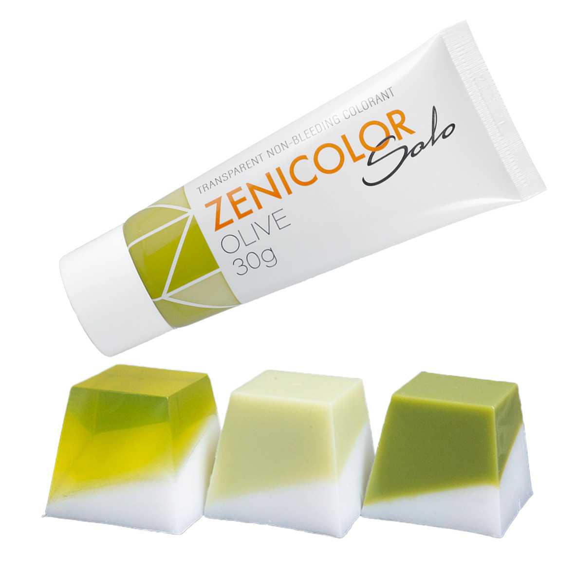 ZENICOLOR SOLO, colorant à fondre et à verser, 30 g Olive