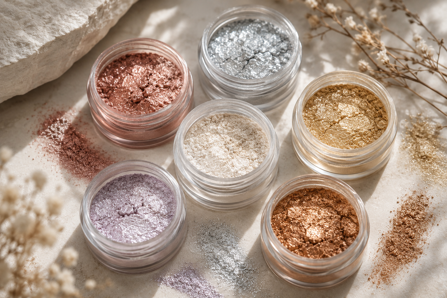 Mica — colorant minéral utilisé en cosmétique décorative